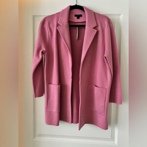 J. Crew Pink Knit Sweater Blazer